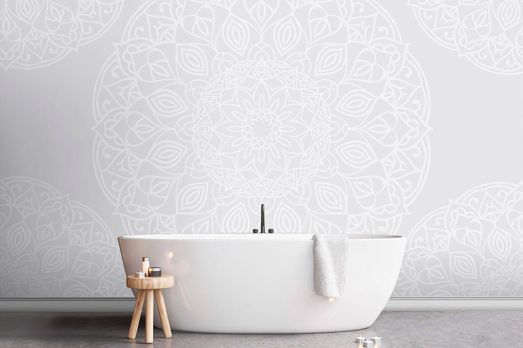 White and gray pattern