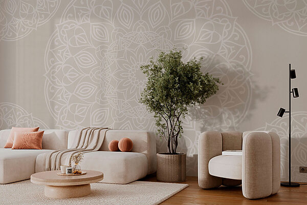 White and gray pattern