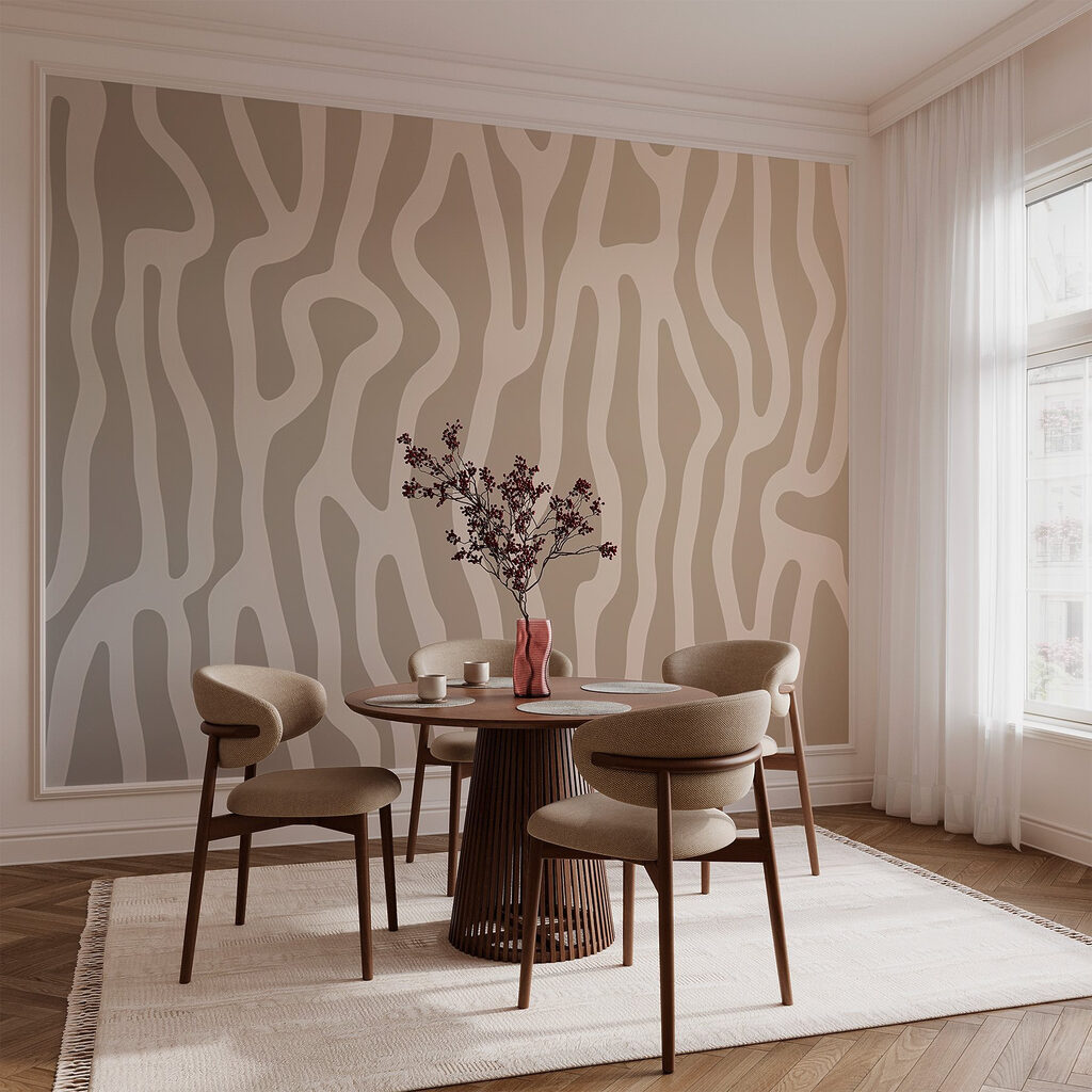 Abstract flowing patterns in gentle hues