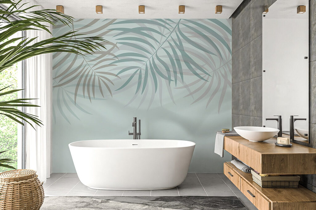 Gentle leaves in a soft embrace