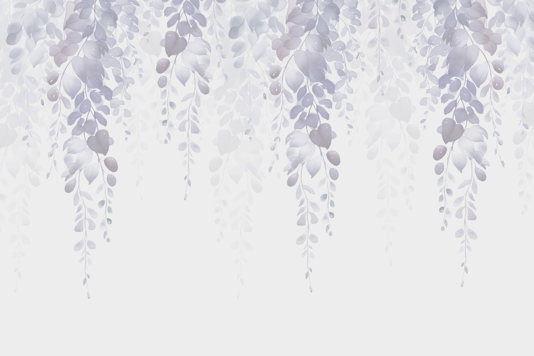 Delicate leaves in soft hues