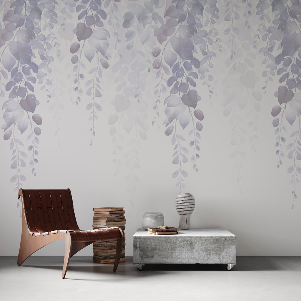 Delicate leaves in soft hues