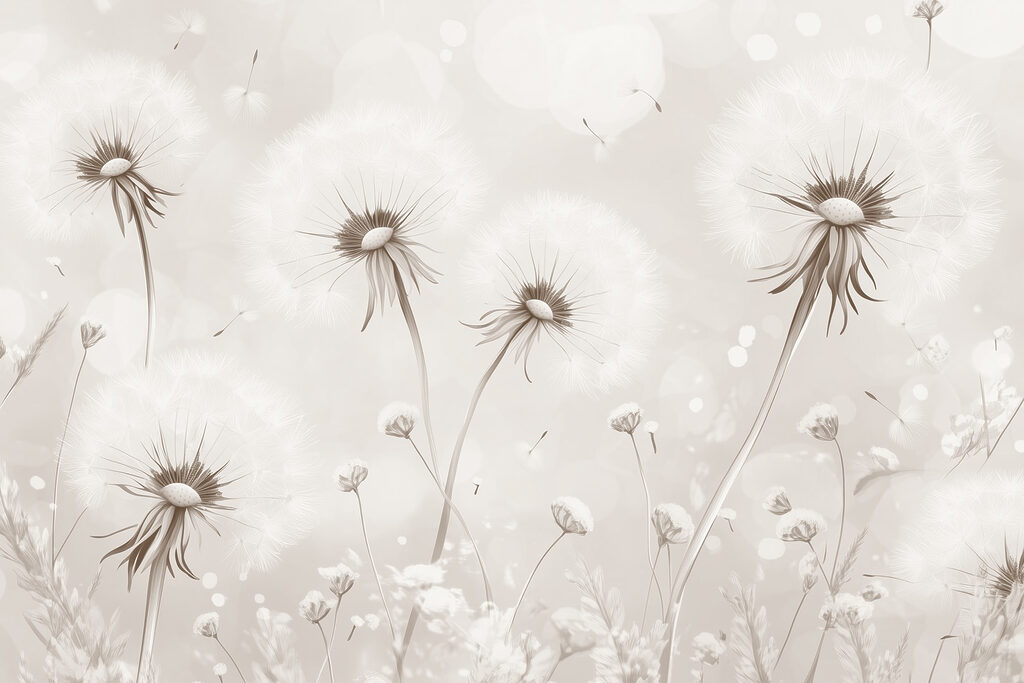 Delicate dandelion dreams in bloom