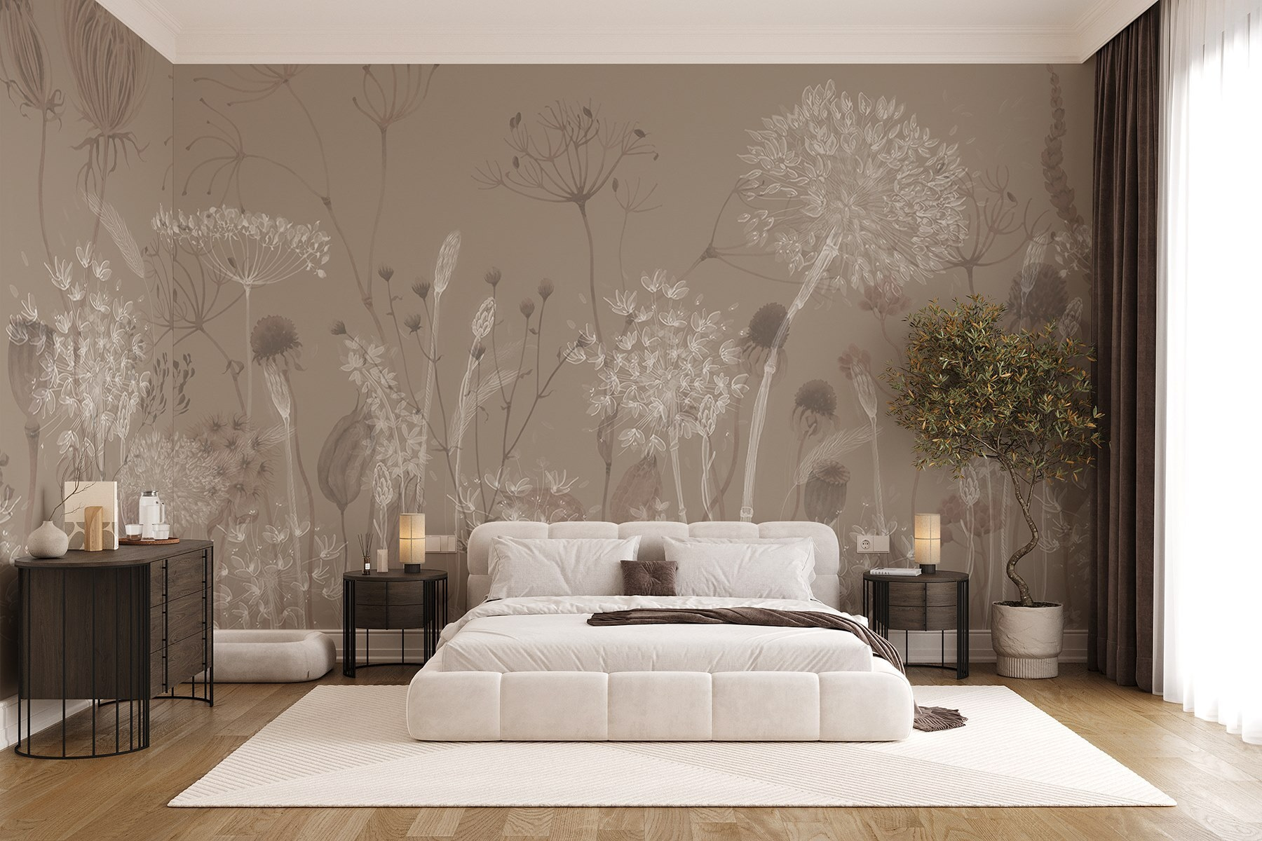 Delicate flora in soft hues