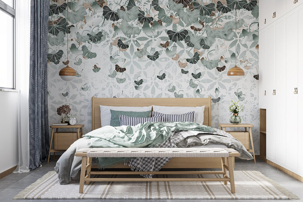 Flowing leaves create tranquil patterns