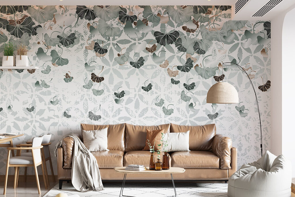 Flowing leaves create tranquil patterns