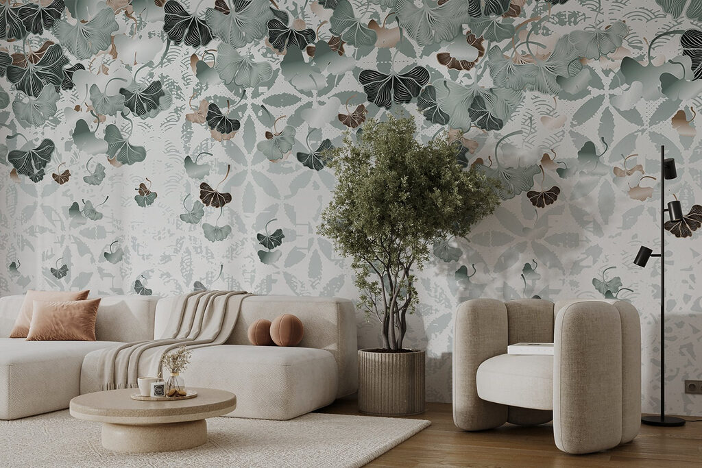 Flowing leaves create tranquil patterns