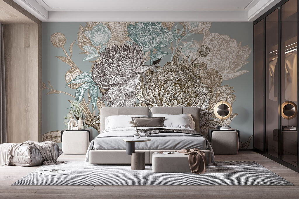 Delicate blooms in soft colors