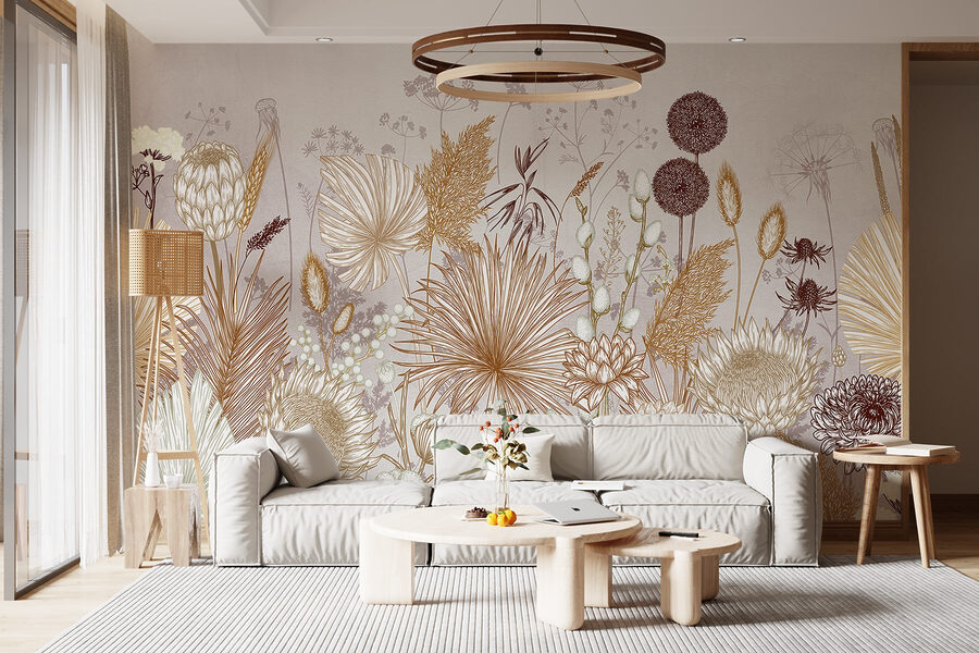 Λεπτά floral μοτίβα σε απαλές αποχρώσεις