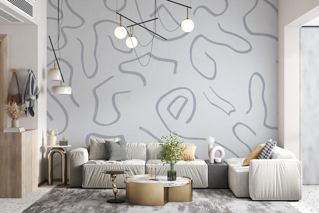 White background with lines