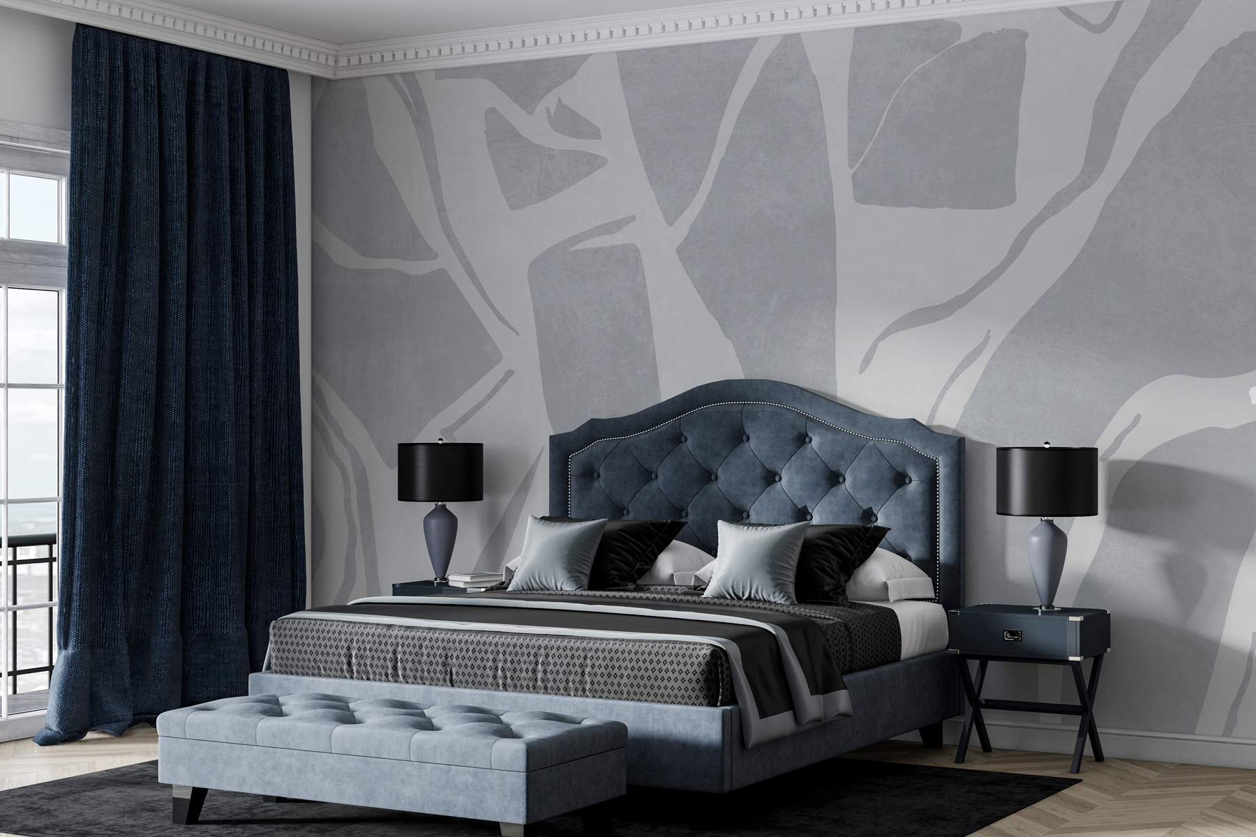 White and grey pattern