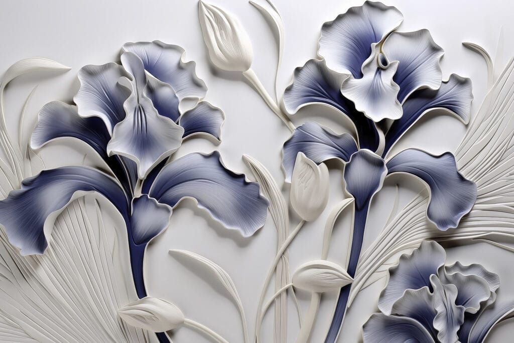 Wall art με λουλούδια και φύλλα Wall art με λουλούδια και φύλλα