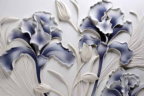 Wall art με λουλούδια και φύλλα Wall art με λουλούδια και φύλλα
