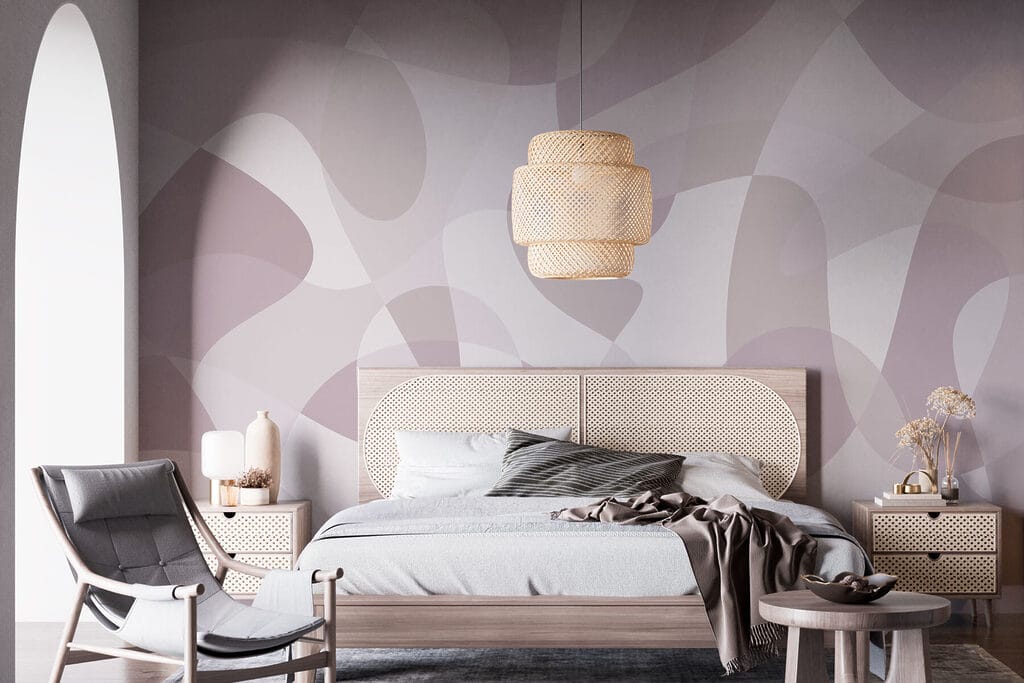 White and purple pattern