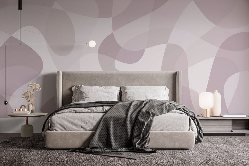 White and purple pattern