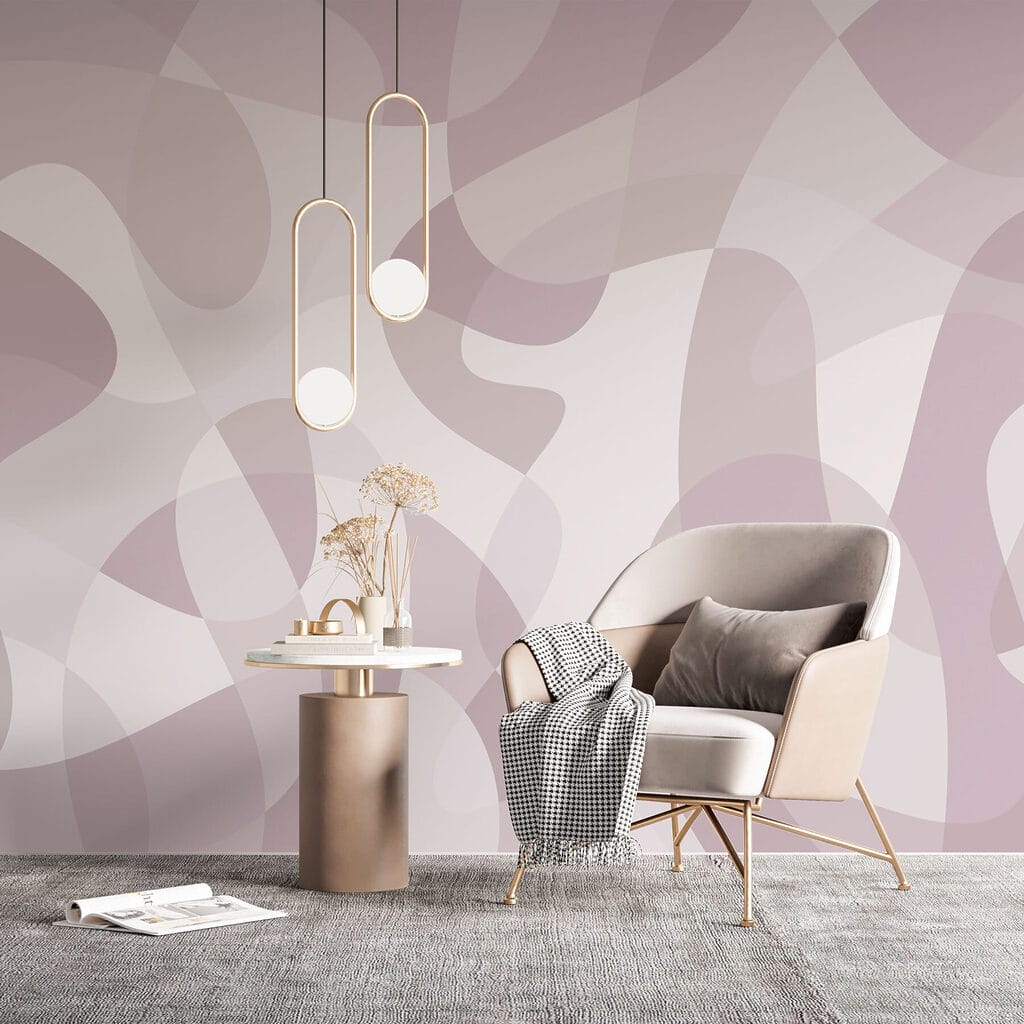 White and purple pattern