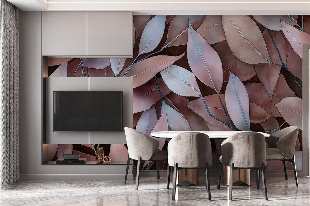 Group of brown leaves