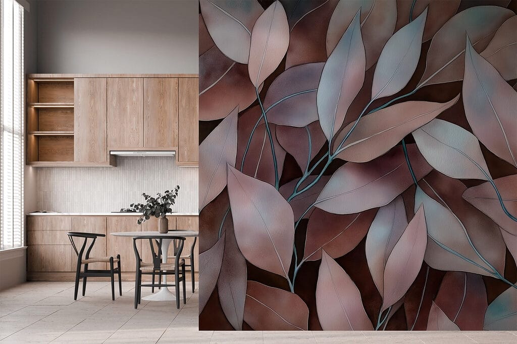 Group of brown leaves