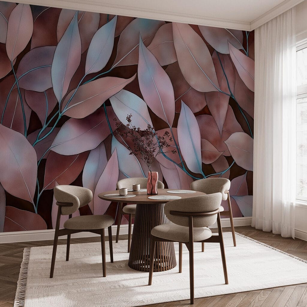 Group of brown leaves