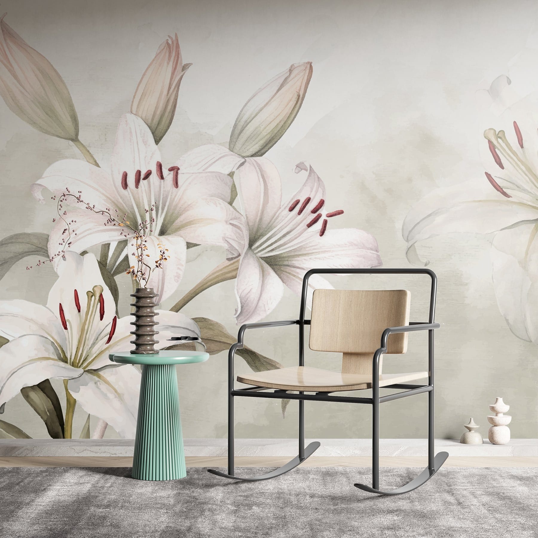 Delicate blooms in gentle hues