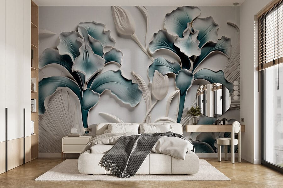 Wall murals Nature's beauty in elegant texture.