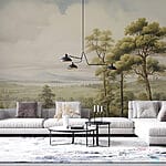 Ταπετσαρίες Τοπίο με δέντρα και λόφους