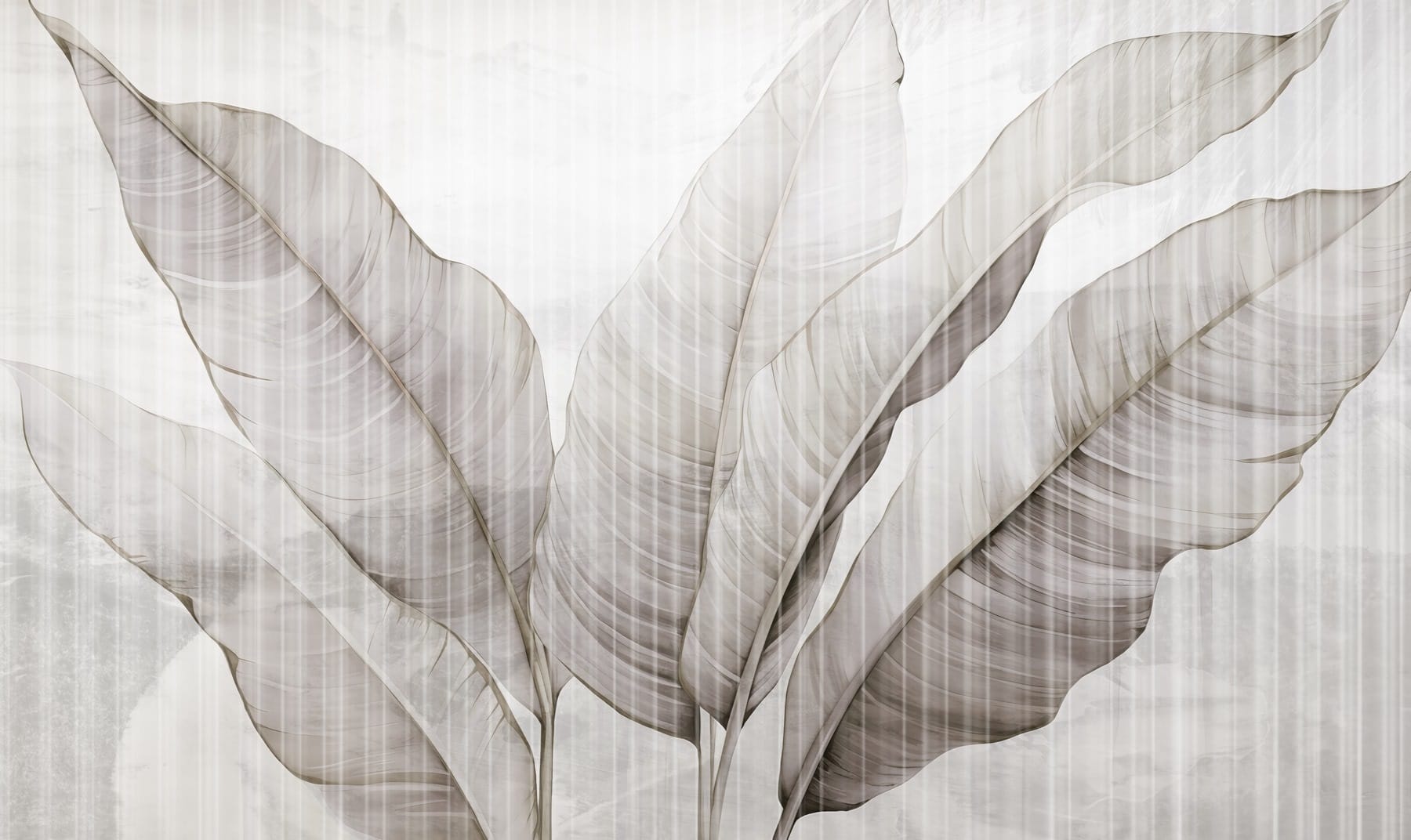 Delicate leaves in soft hues