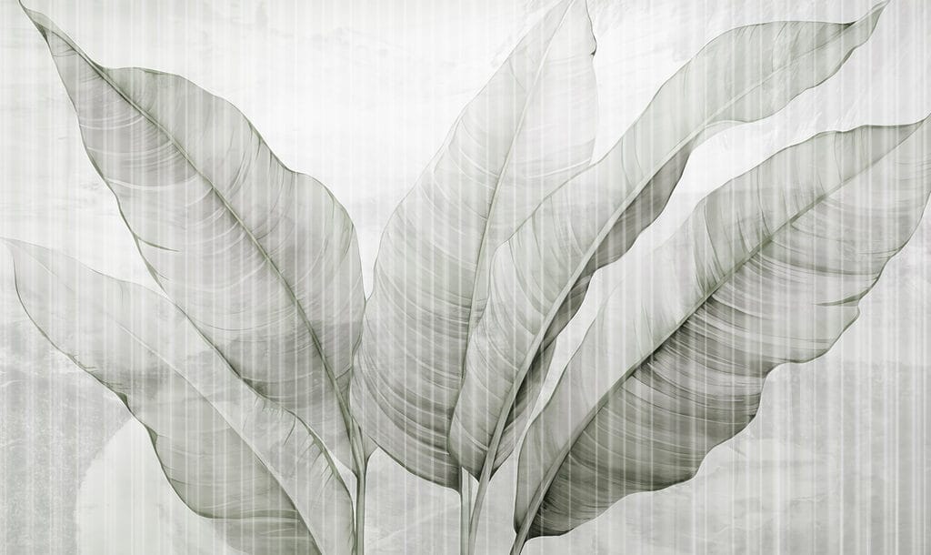 Delicate leaves in soft hues