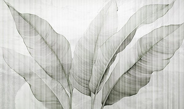 Delicate leaves in soft hues