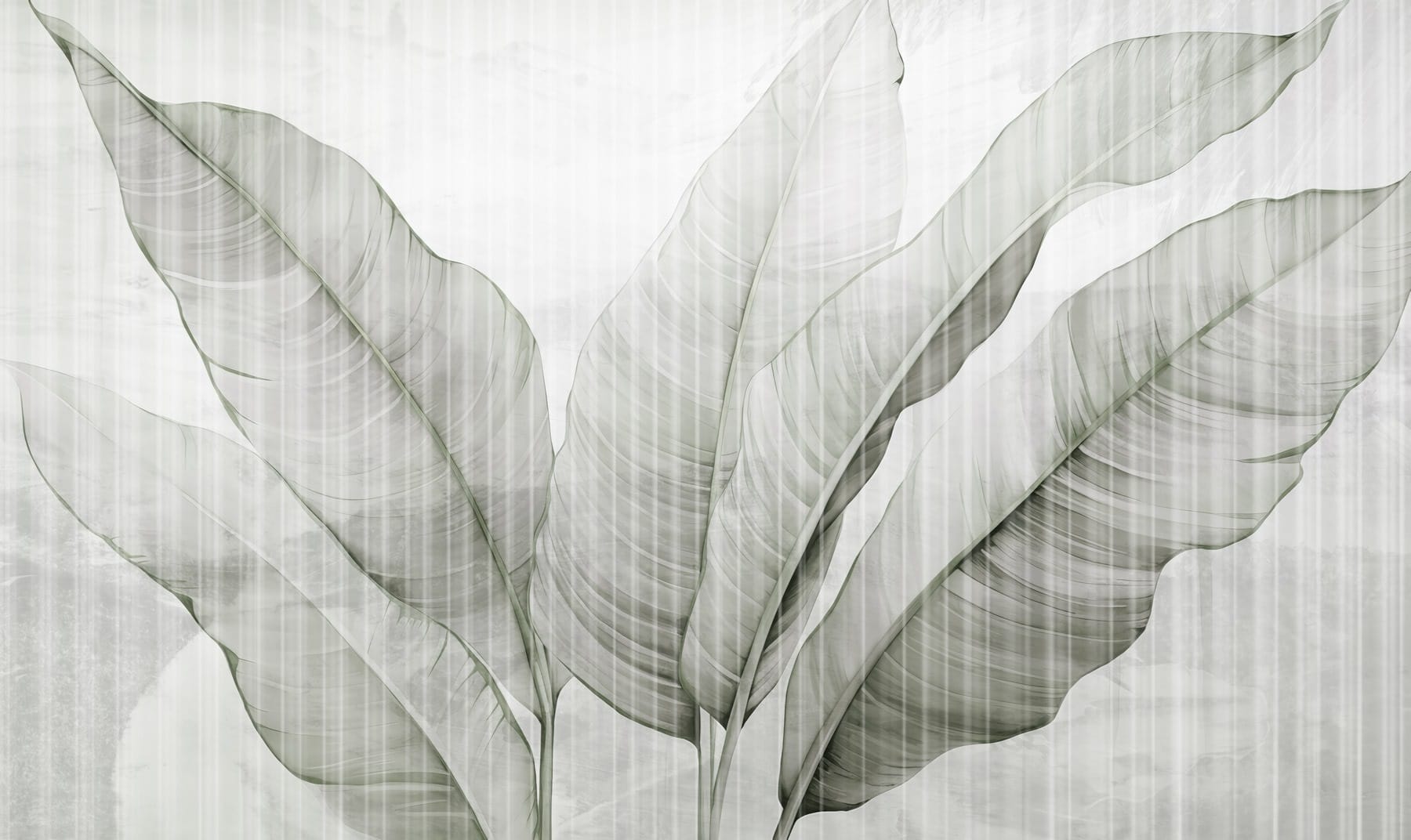 Delicate leaves in soft hues