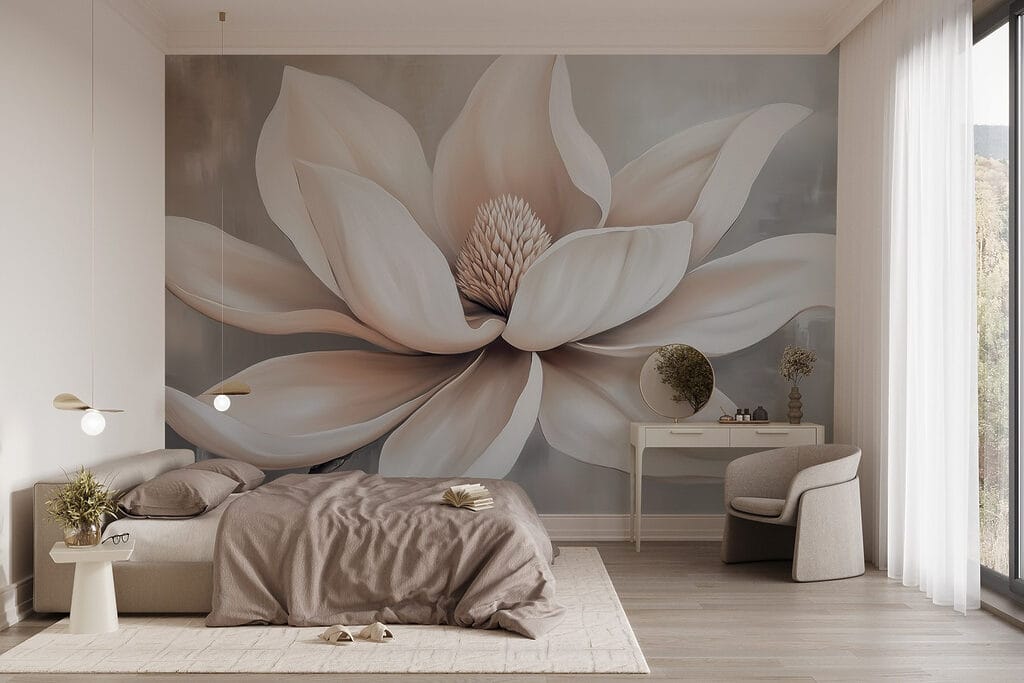 White flower with petals