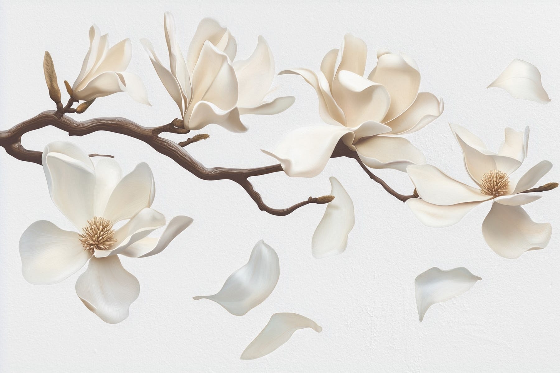 White flowers on a branch