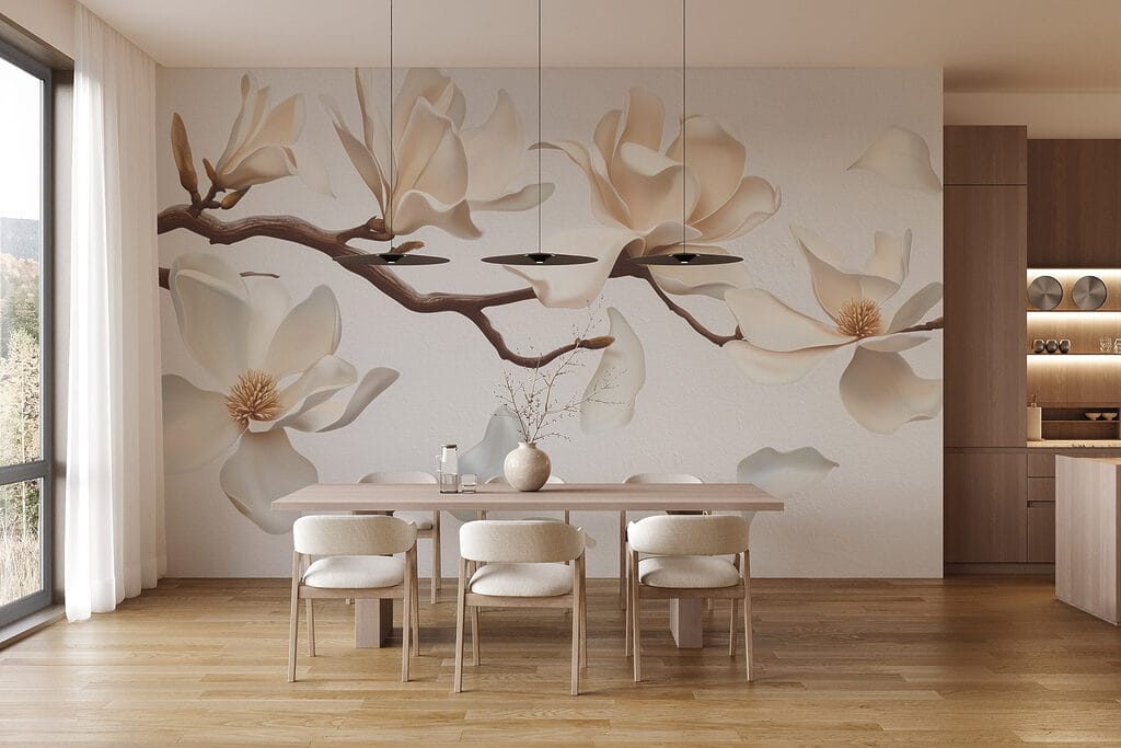 White flowers on a branch