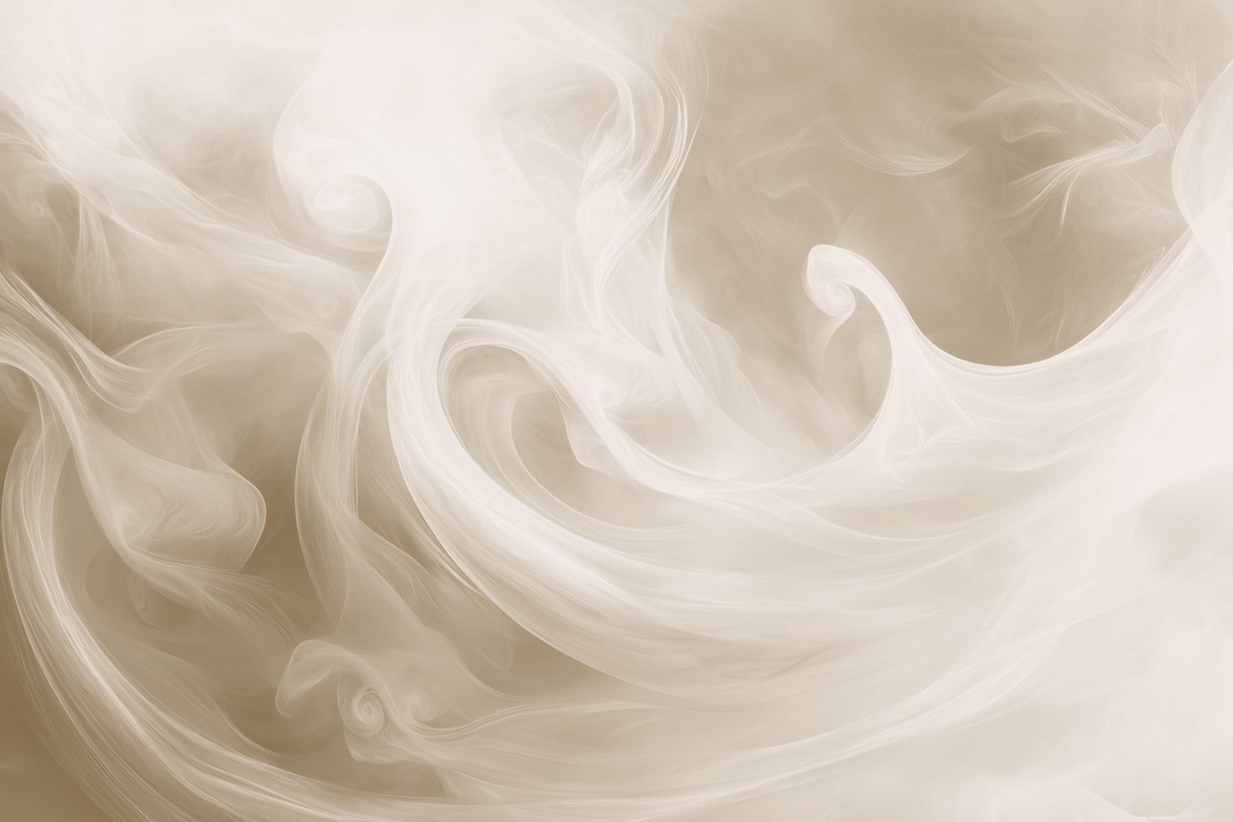 White smoke in a light brown background