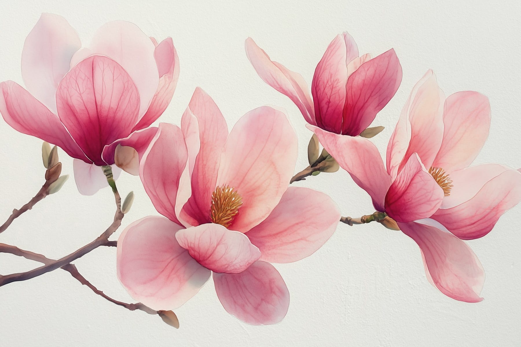 Group of pink flowers