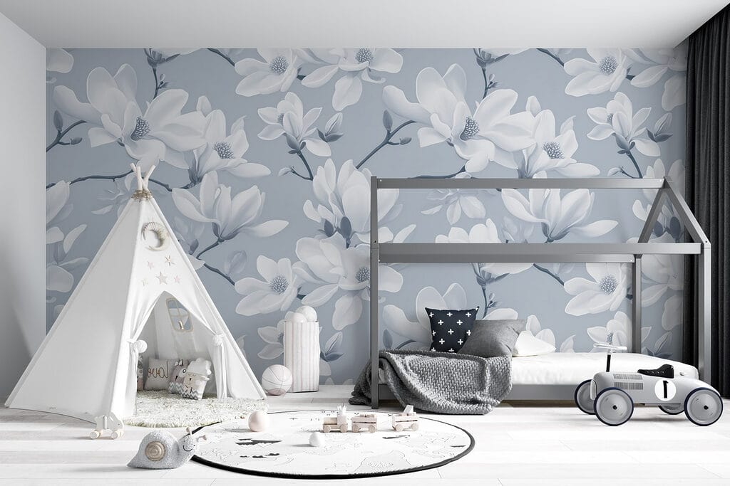 Pattern of white flowers