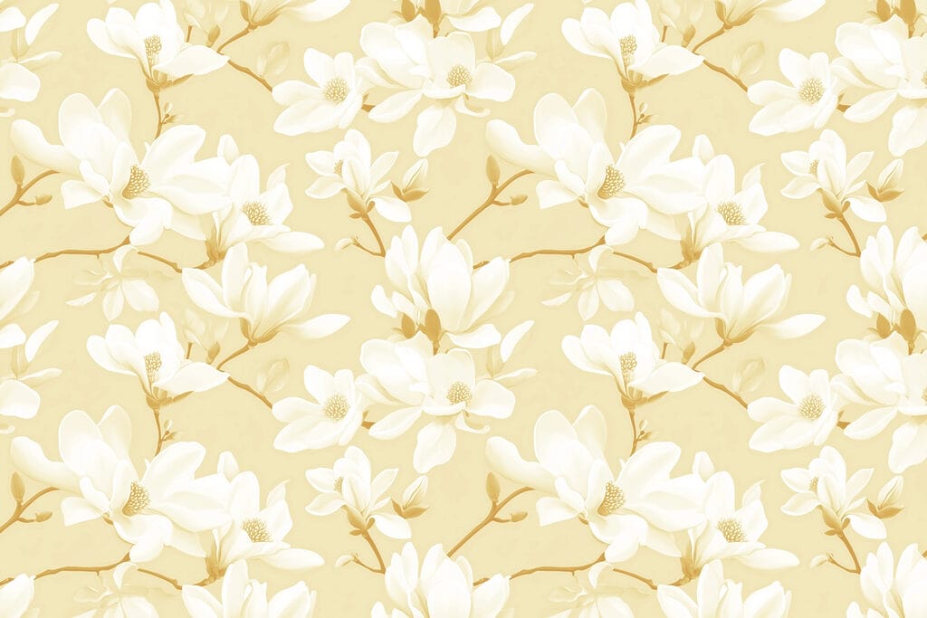 Pattern of white flowers