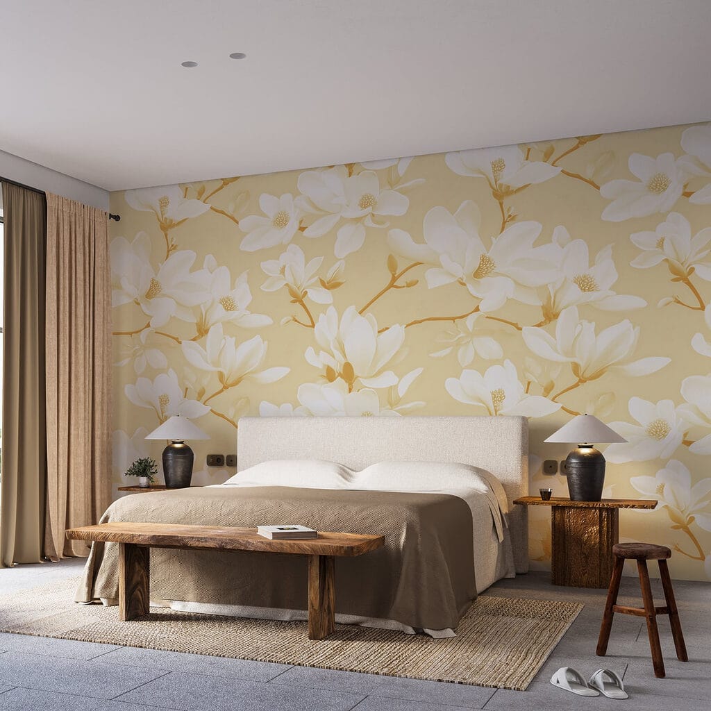 Pattern of white flowers