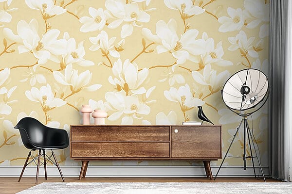 Pattern of white flowers