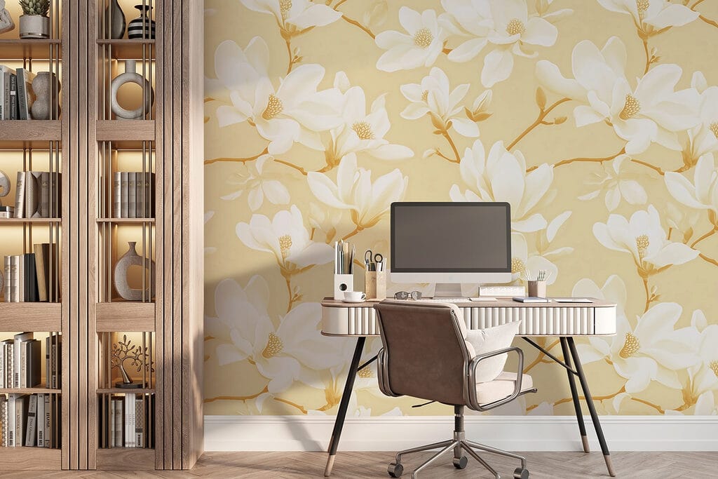 Pattern of white flowers