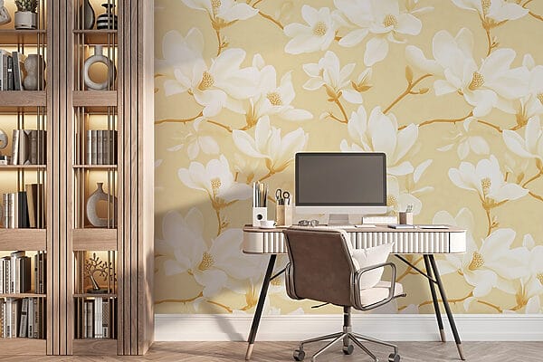 Pattern of white flowers