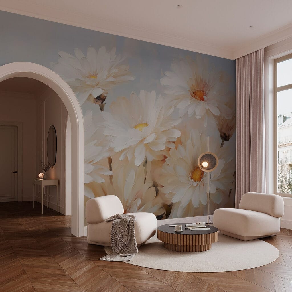 Group of white flowers