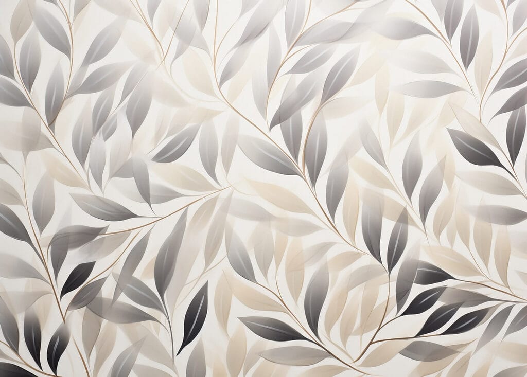 Soft leaves in neutral tones