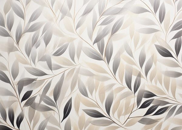 Soft leaves in neutral tones