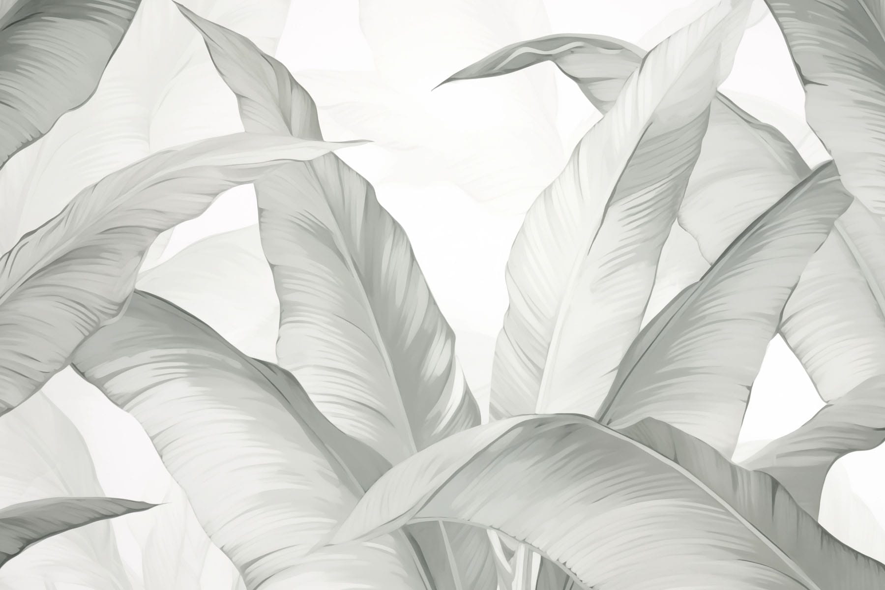 Soft, flowing leaves in gentle hues