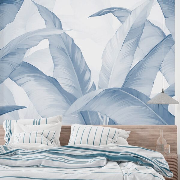 Lush leaves in soft hues