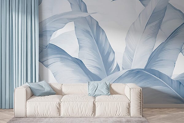 Lush leaves in soft hues