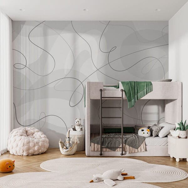 Grey and white background with lines