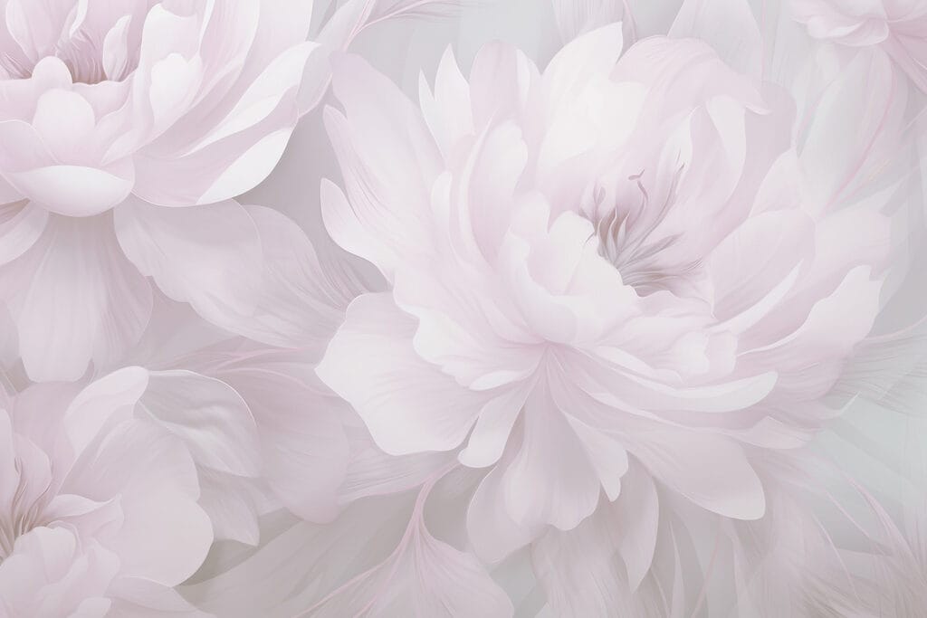 Delicate blooms in soft colors