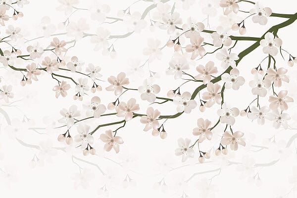 White flowers on a branch
